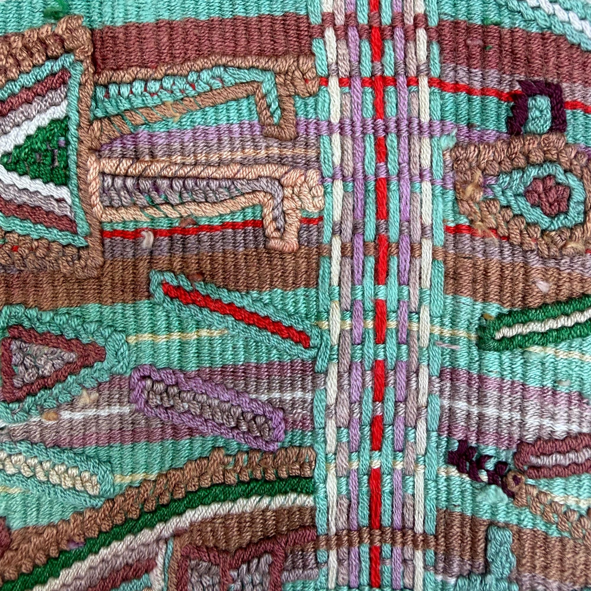 Framed Handwoven Textile (Natural Frame)