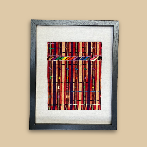 Framed Handwoven Vintage Textile | Intertwined: Handmade for Good