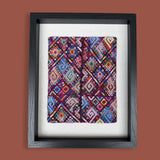 Framed Handwoven Textile (Black Frame)
