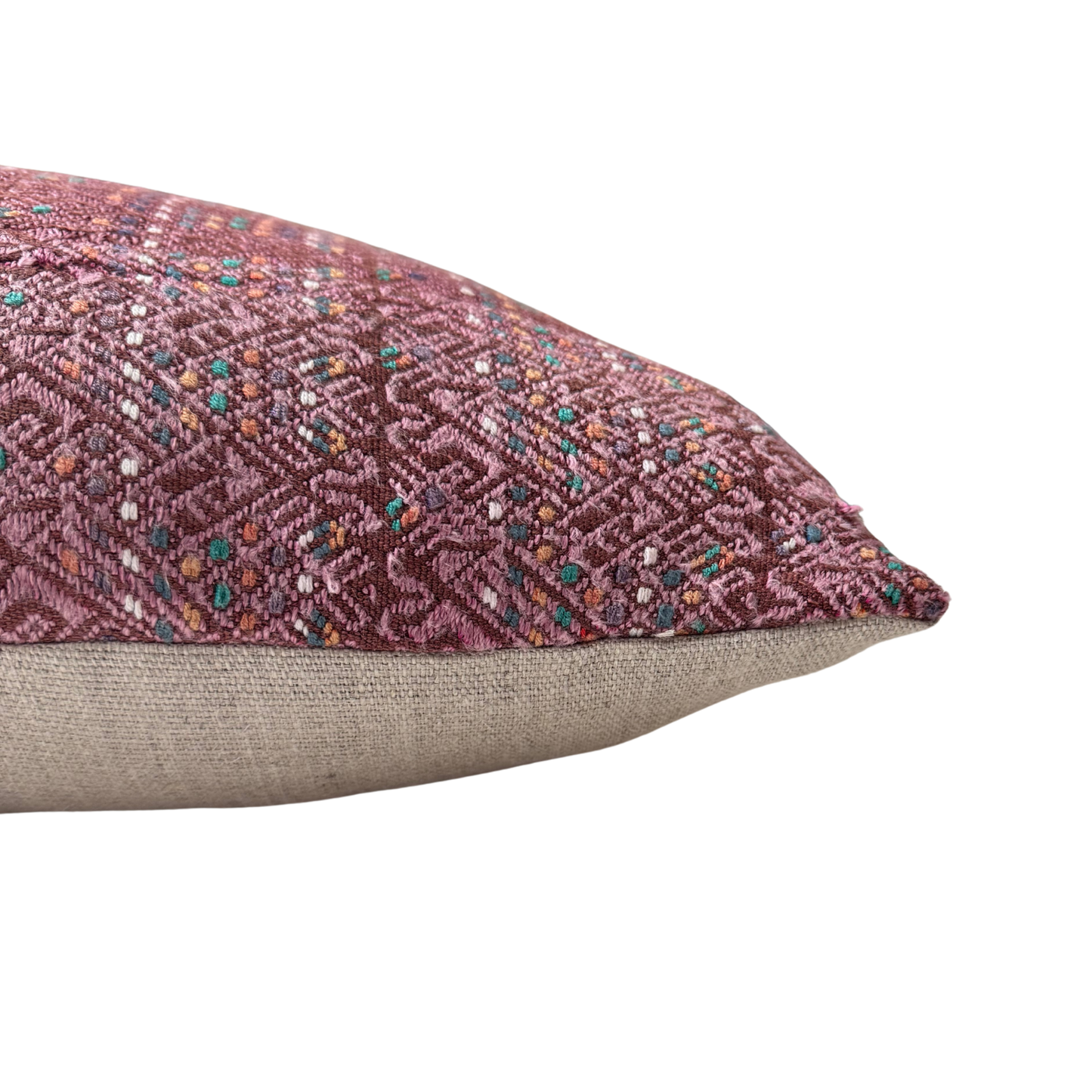 Huipil & Hemp Throw Pillow Cover