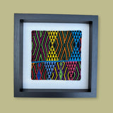 Framed Handwoven Textile (Black Frame)