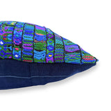 Embroidered Huipil & Handwoven Corte Throw Pillow Cover