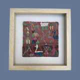 Framed Handwoven Textile (Natural Frame)