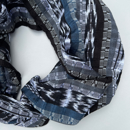 Blue-Grey Handwoven Scarf