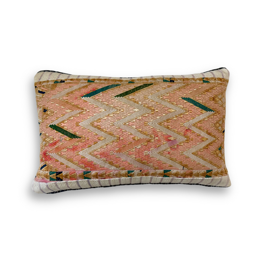 Huipil & Hemp Throw Pillow Cover