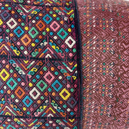 Huipil & Hemp Throw Pillow Cover