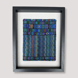 Framed Handwoven Textile (Black Frame)