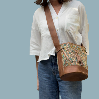 Small Huipil Bucket Bag