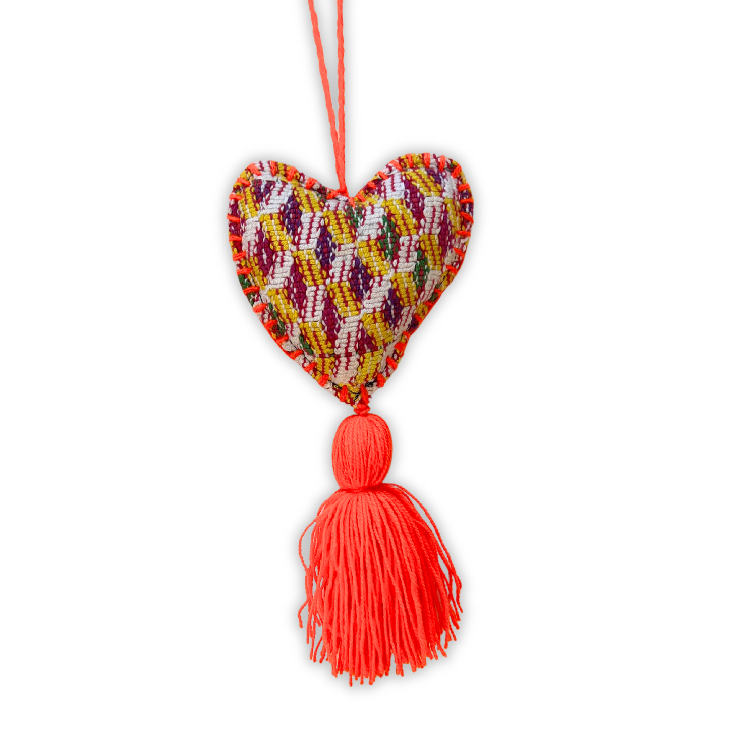 Orange Heart Ornament