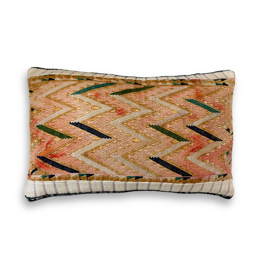 Huipil & Hemp Throw Pillow Cover