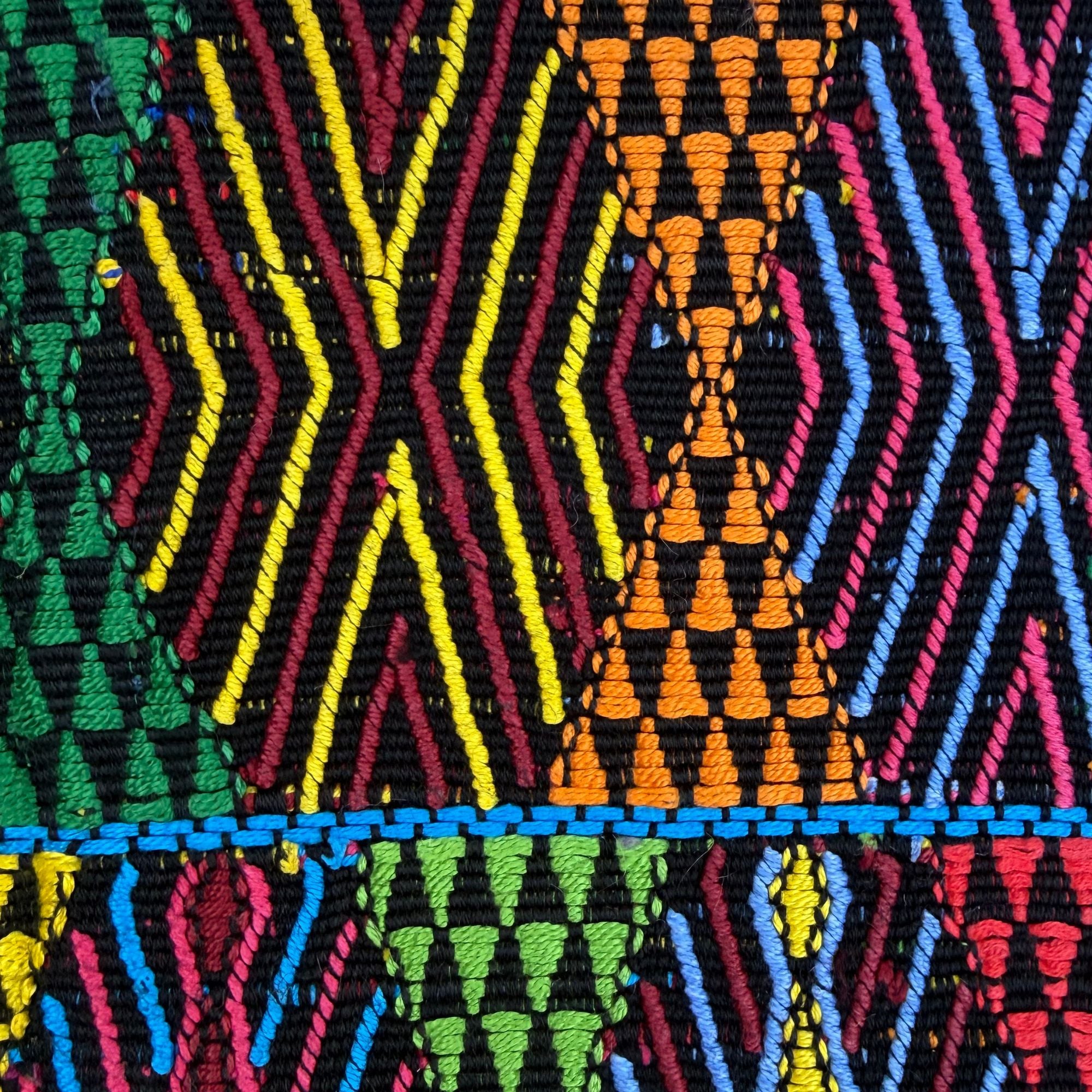 Framed Handwoven Textile (Black Frame)