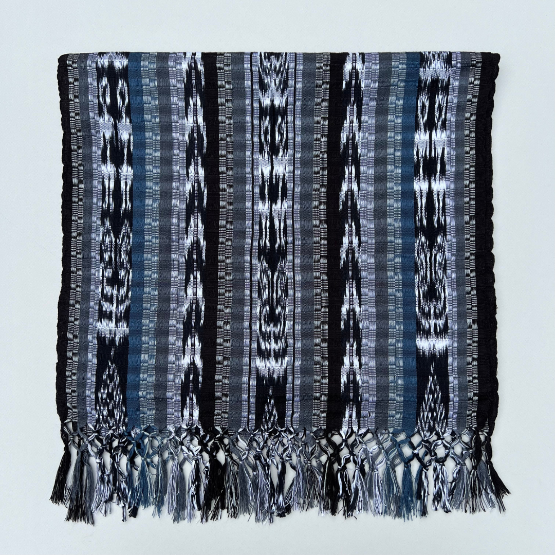 Blue-Grey Handwoven Scarf