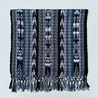 Blue-Grey Handwoven Scarf