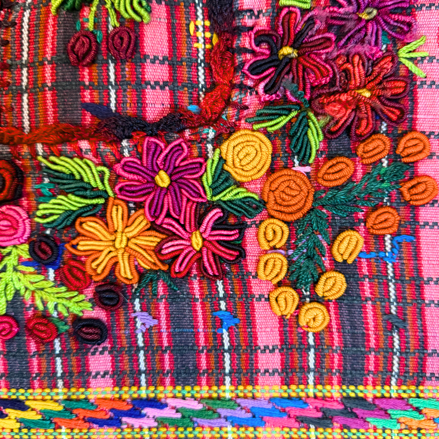 Stretched and Framed Handwoven Textile (Black Frame)