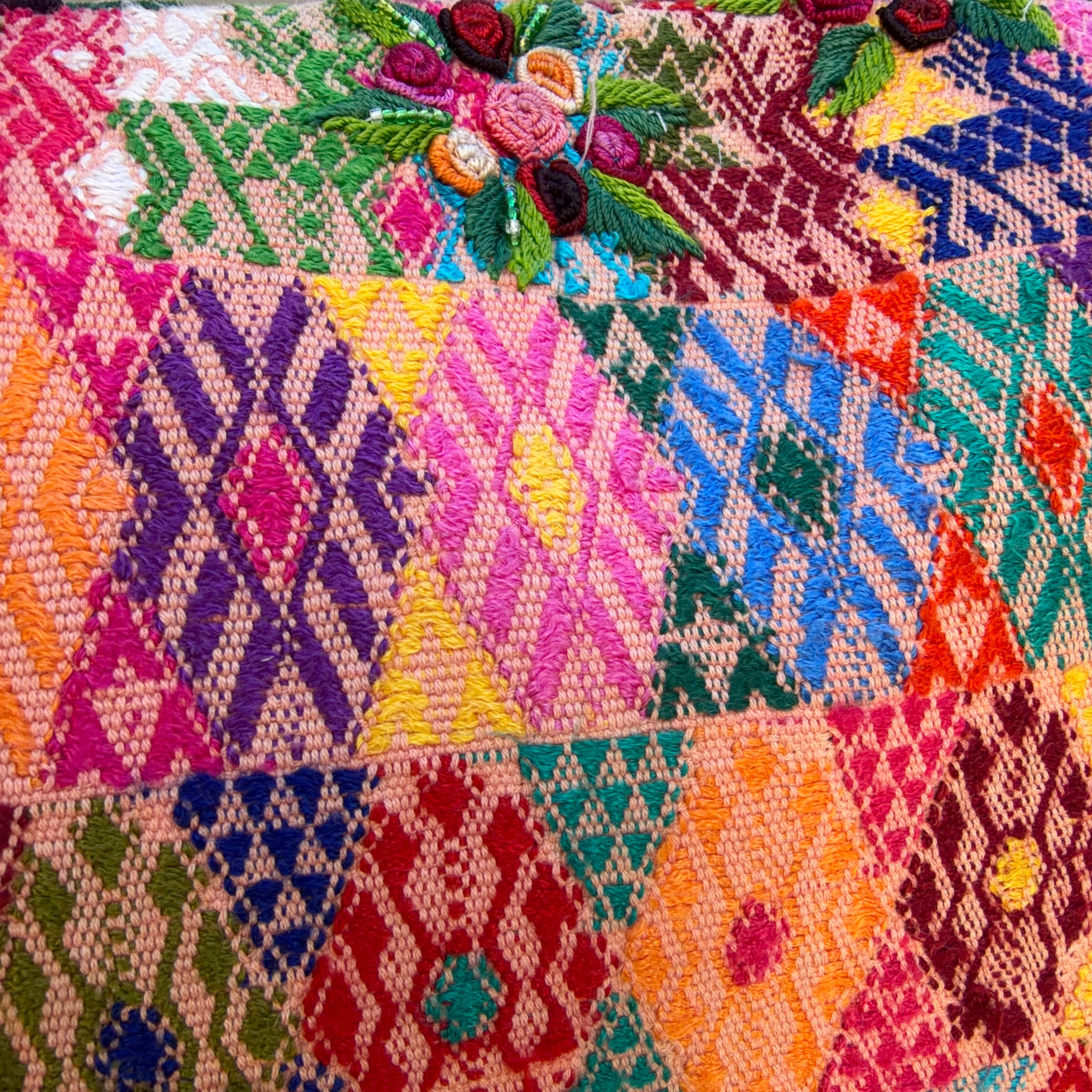 Huipil Mini-Weekender - Handwoven Travel Bag