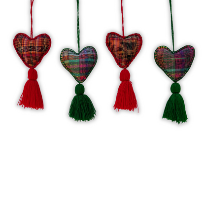 Red-Pink Heart Ornament