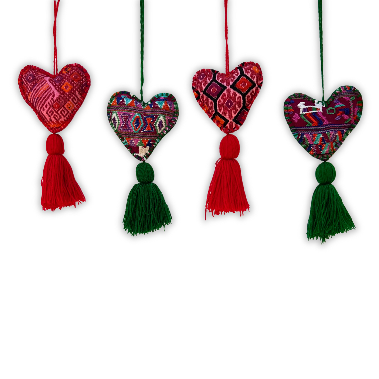 Red-Pink Heart Ornament