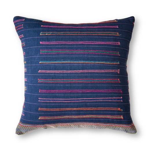 Hmong & Hemp Throw Pillow Cover