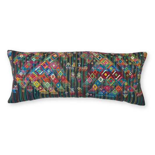 Huipil & Hemp Throw Pillow Cover