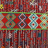 Embroidered Huipil & Handwoven Corte Throw Pillow Cover