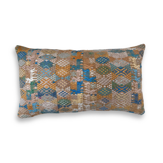 Huipil & Hemp Throw Pillow Cover