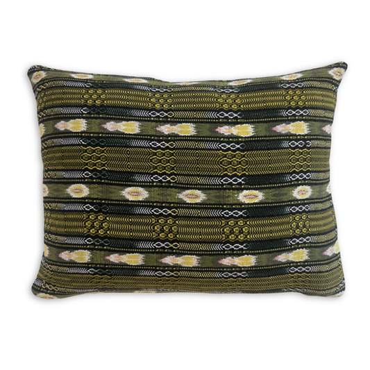 Huipil & Hemp Throw Pillow Cover