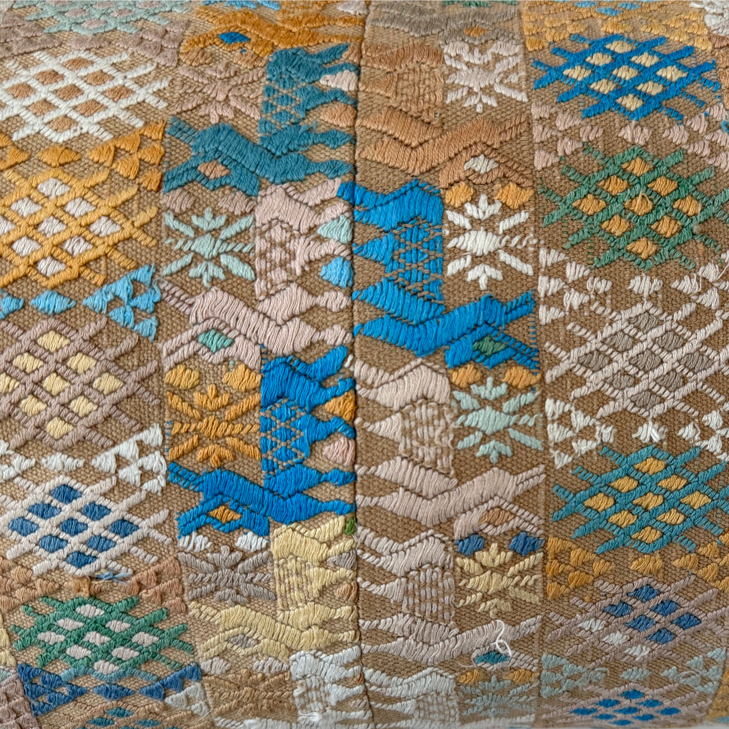 Huipil & Hemp Throw Pillow Cover