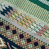 Embroidered Huipil & Handwoven Corte Throw Pillow Cover
