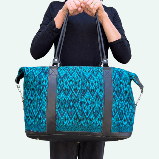 Huipil Mini-Weekender - Handwoven Travel Bag