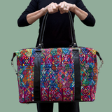 Huipil Mini-Weekender - Handwoven Travel Bag