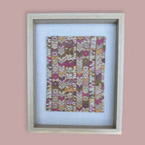 Framed Handwoven Textile (Natural Frame)