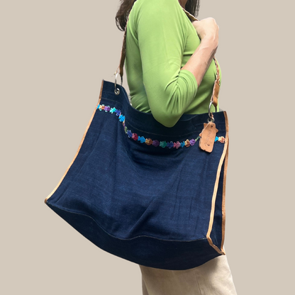 Indigo Corte Denim Tote