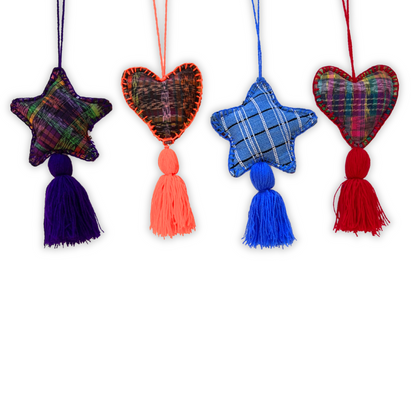 Red-Purple Heart Ornament