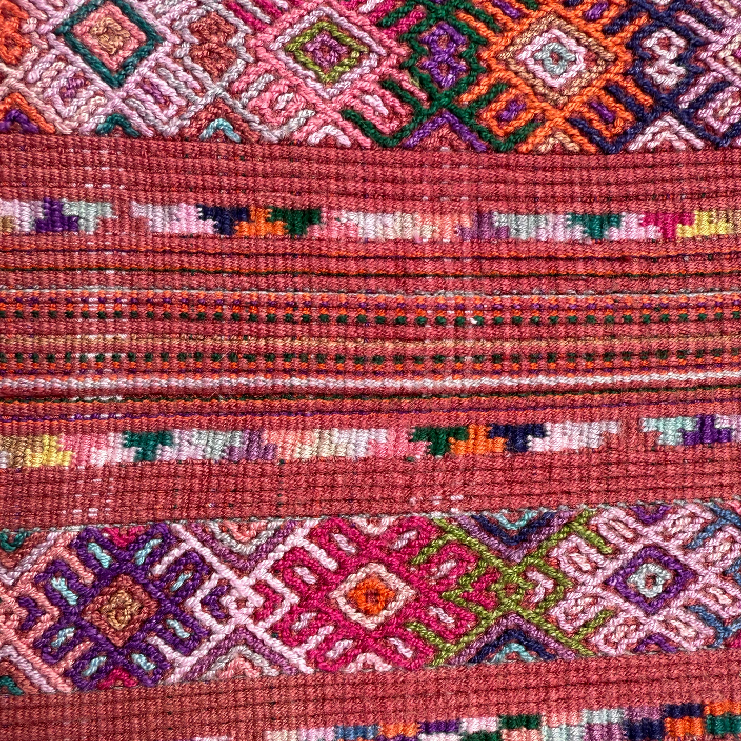 Framed Handwoven Textile (Natural Frame)