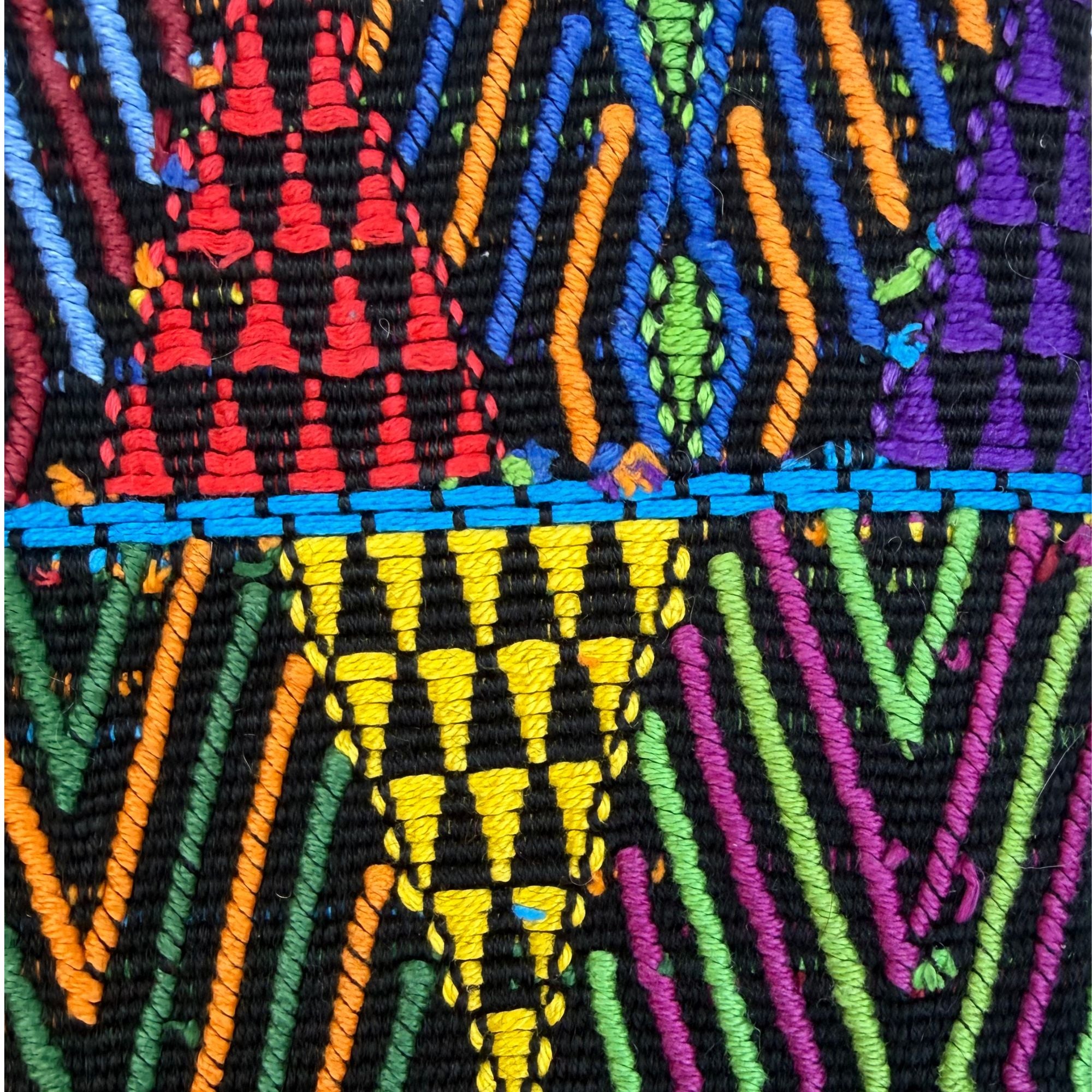 Framed Handwoven Textile (Black Frame)