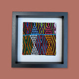 Framed Handwoven Textile (Black Frame)