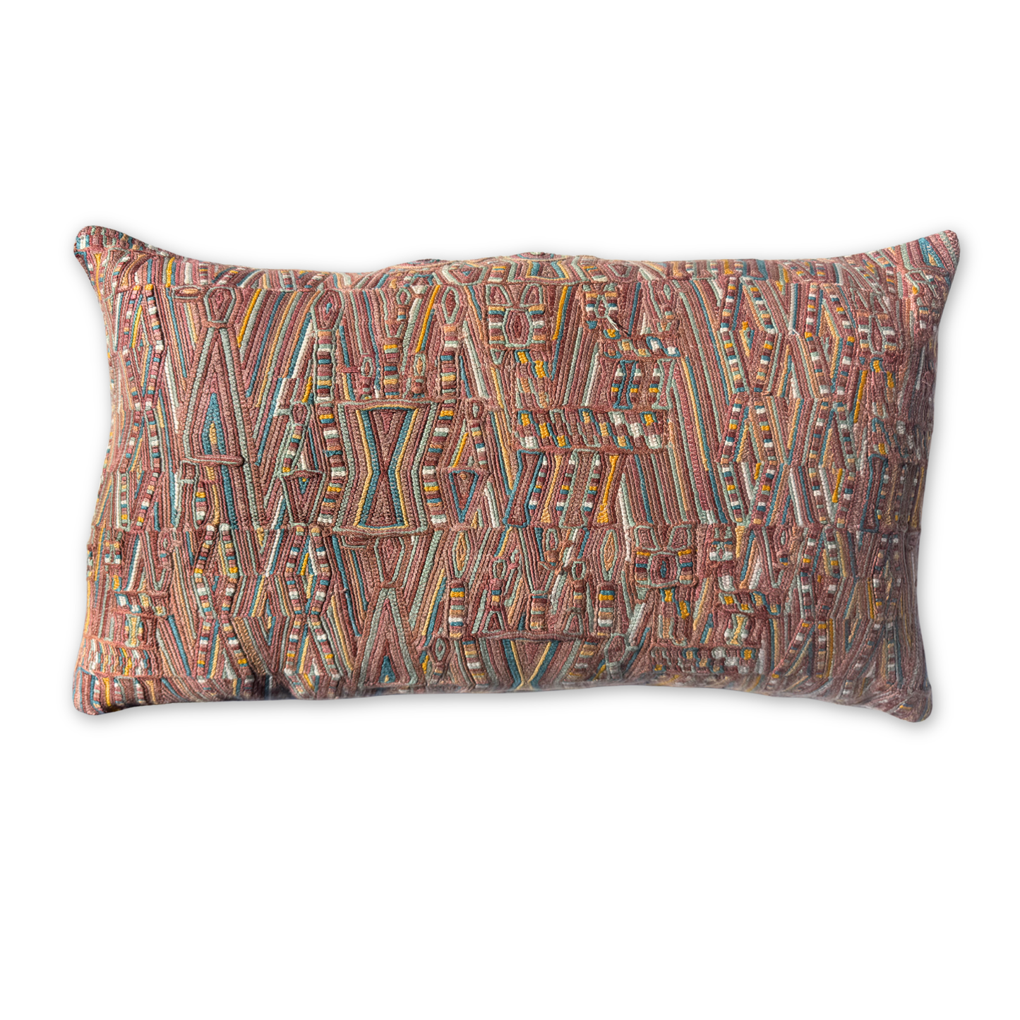 Huipil & Hemp Throw Pillow Cover