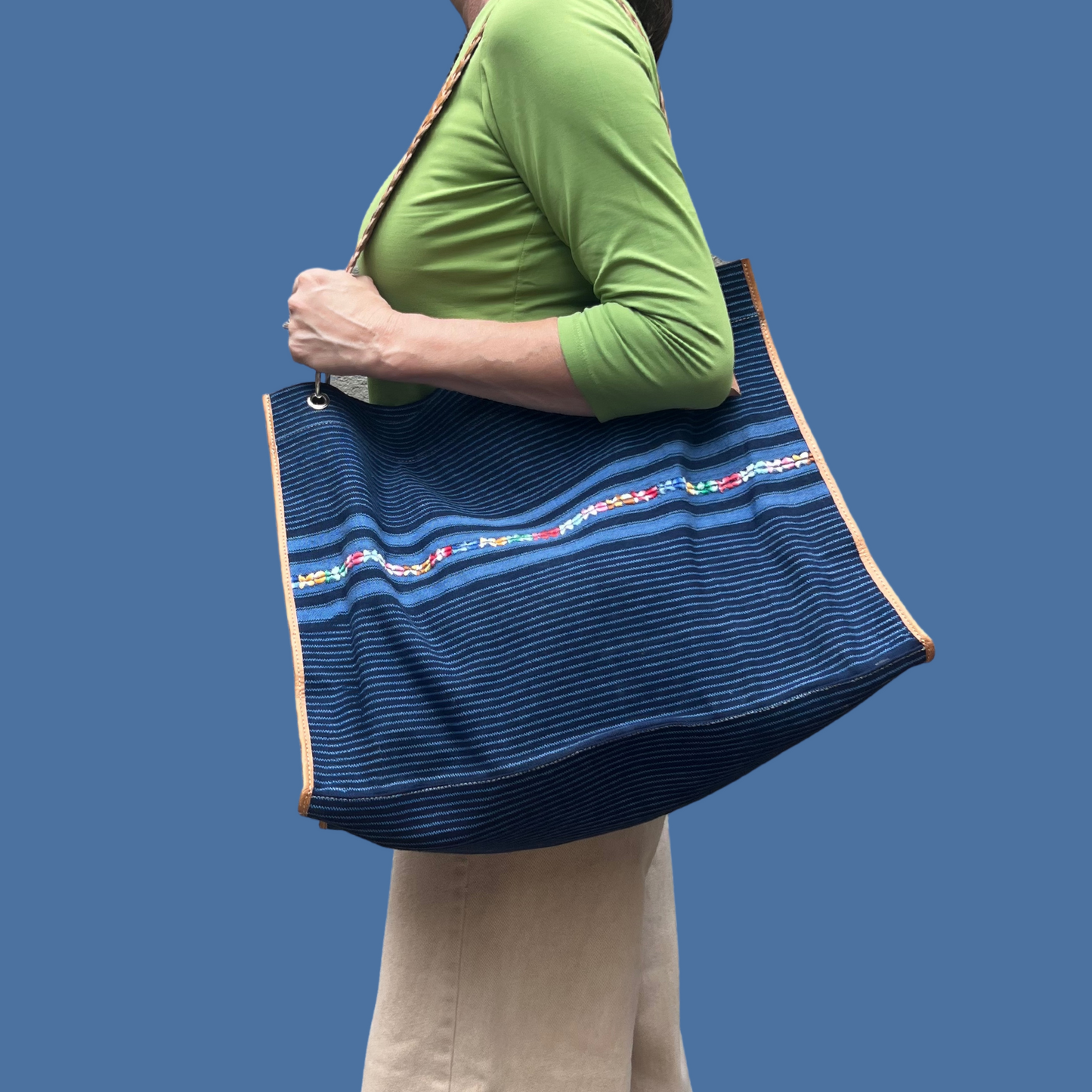 Indigo Corte Denim Tote