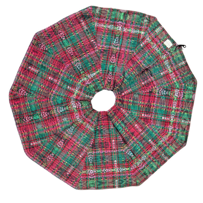 Handwoven Christmas Tree Skirt