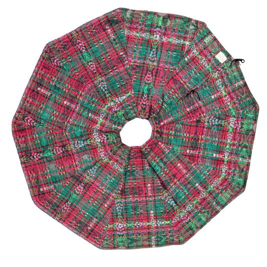 Handwoven Christmas Tree Skirt