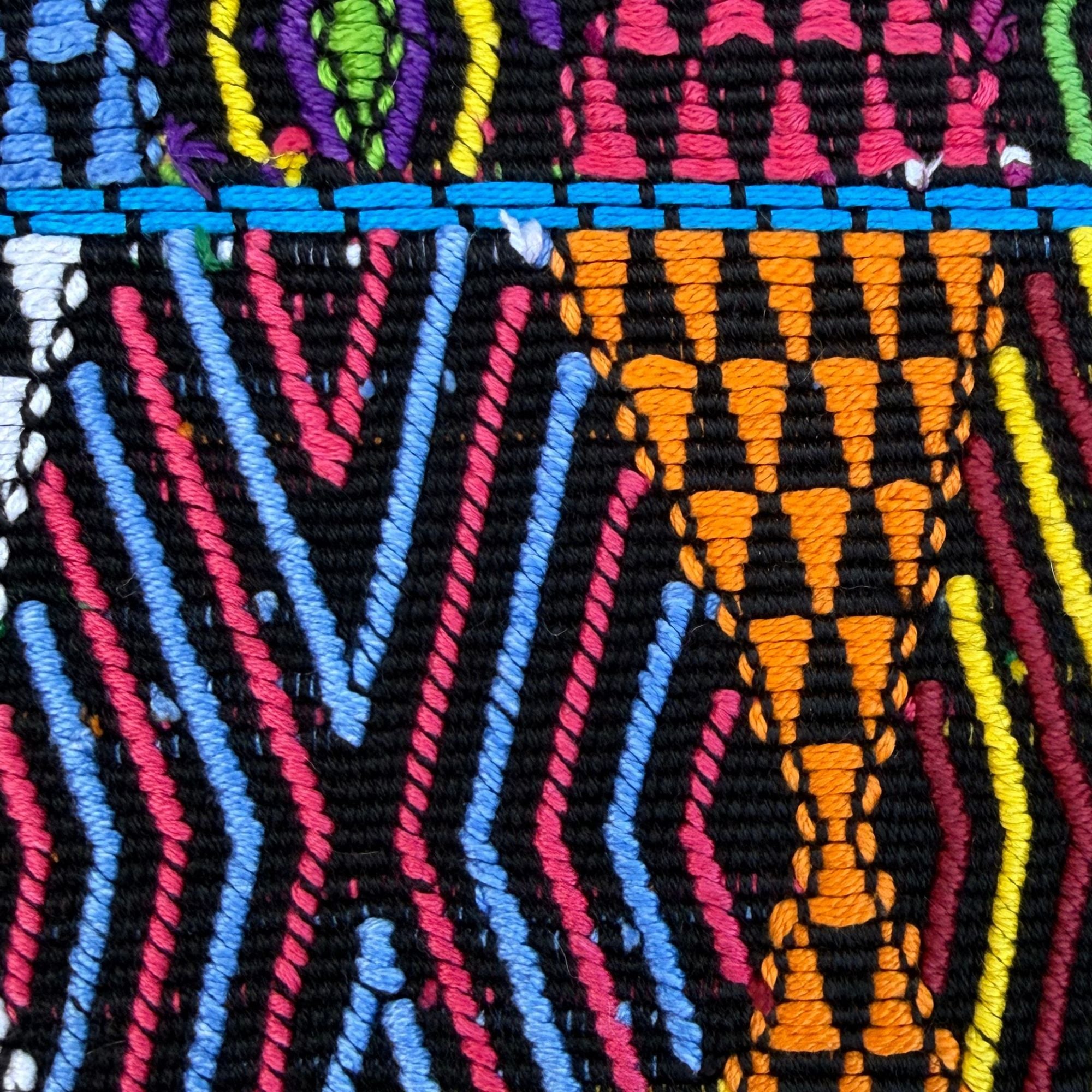 Framed Handwoven Textile (Black Frame)