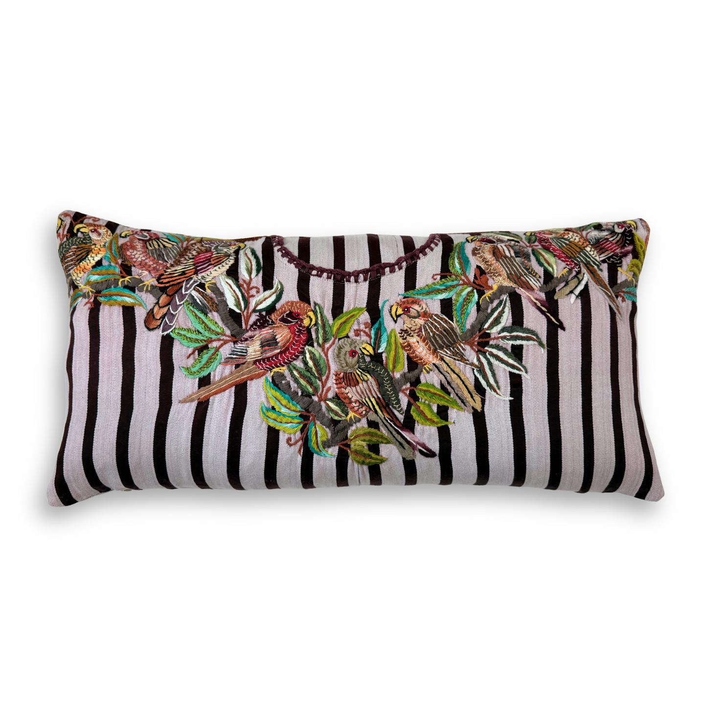 Huipil & Hemp Throw Pillow Cover
