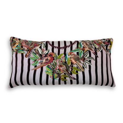 Huipil & Hemp Throw Pillow Cover