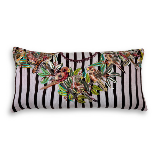 Huipil & Hemp Throw Pillow Cover