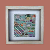 Framed Handwoven Textile (Natural Frame)