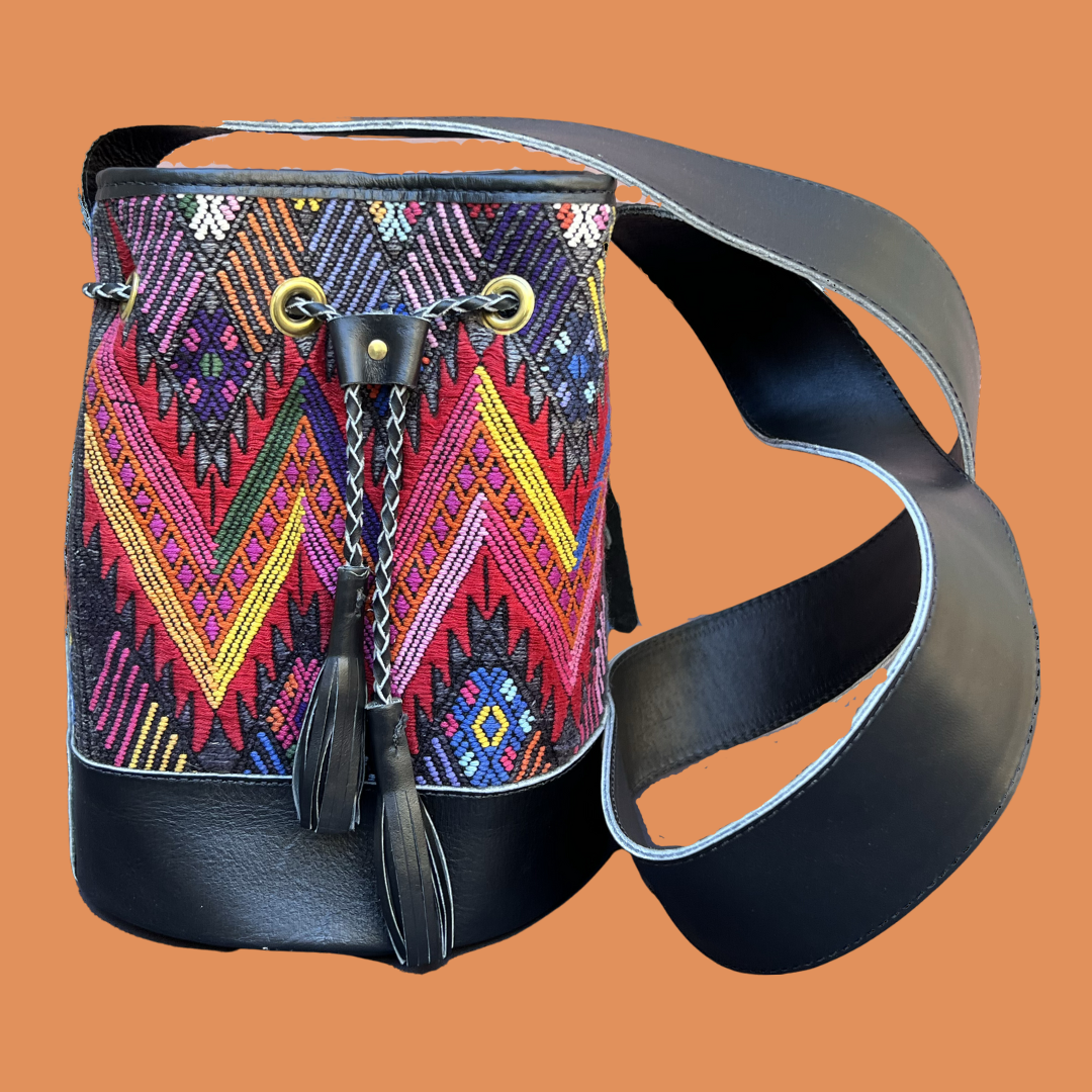 Small Huipil Bucket Bag