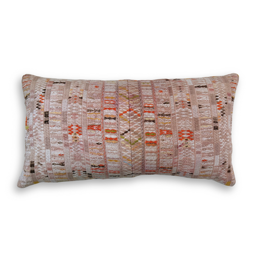 Huipil & Hemp Throw Pillow Cover