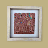 Framed Handwoven Textile (Natural Frame)