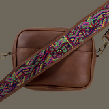 Leather Crossbody with Handwoven Strap
