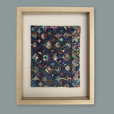 Framed Handwoven Textile (Natural Frame)